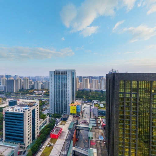 小城市上空